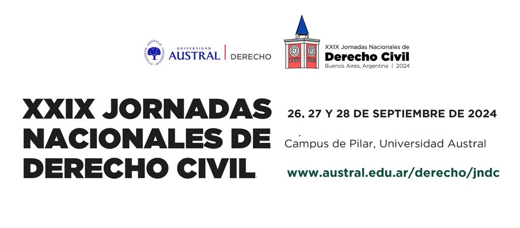 XXIX JORNADAS NACIONALES DE DERECHO CIVIL