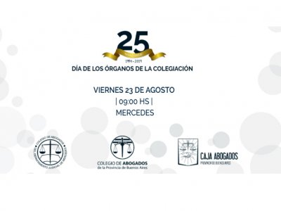 23 8 2019. (Colegio de Abogados de Mercedes) Día de los Órganos de la 