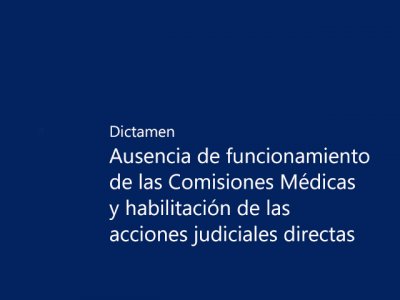 Ausencia de funcionamiento de  Com. Médicas y habilitac. de acciones judiciales directas