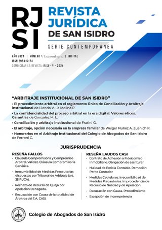 Revista Jurídica de San Isidro V| Serie Contemporánea  -N° 5, extraordinario-